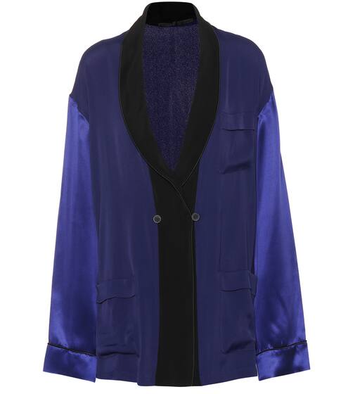 Crêpe and satin top | Haider Ackermann