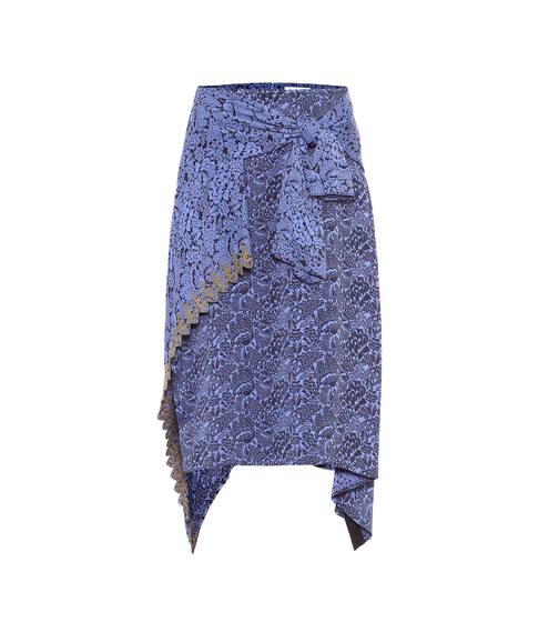 Asymmetric jacquard skirt | Chloé