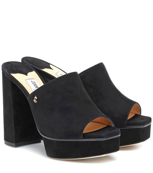 Bethen 115 suede platform sandals | Jimmy Choo