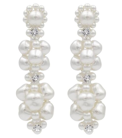 حصرياً لدى Mytheresa – أقراط للأذن من اللؤلؤ الصناعي والكريستال | Simone Rocha