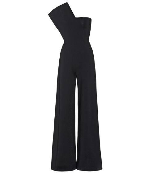 One-shoulder crêpe jumpsuit | Stella McCartney