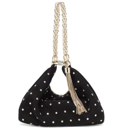 Callie embellished suede clutch | Jimmy Choo