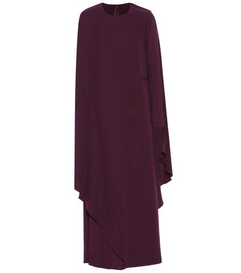 Silk-crêpe wrap gown | Valentino