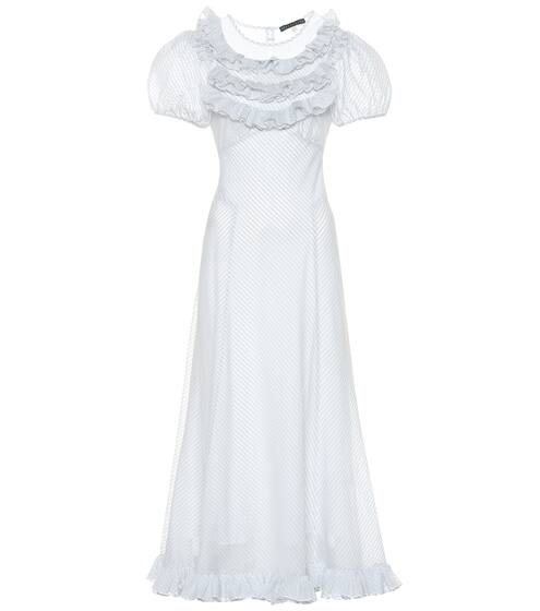 Striped cotton-blend dress | AlexaChung