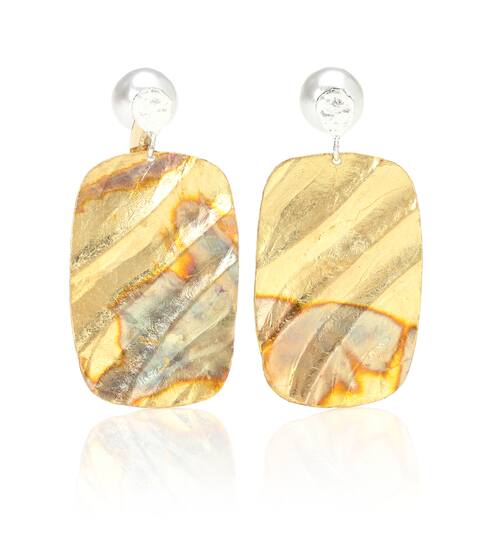 Beauvoir 14kt gold-plated earrings with faux pearls | Peet Dullaert