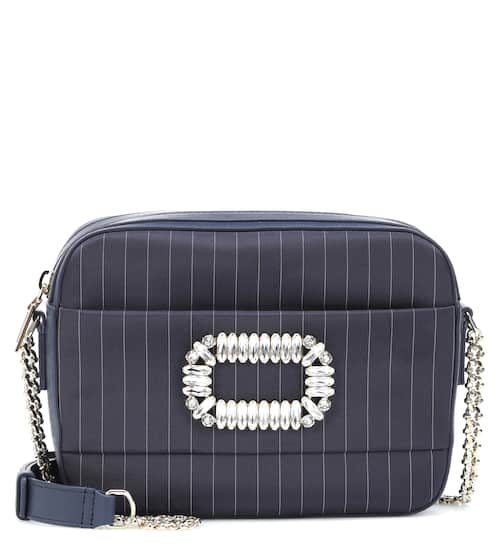 Roger Vivier Women S Bags Online At Mytheresa Photocall Striped Shoulder Bag Roger Vivier