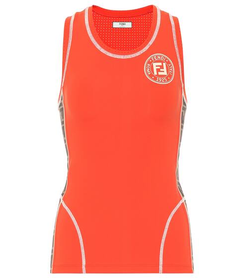 Technical jersey tank top | Fendi