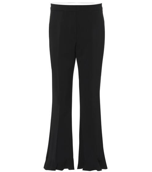 High-rise flared stretch-wool pants | Stella McCartney