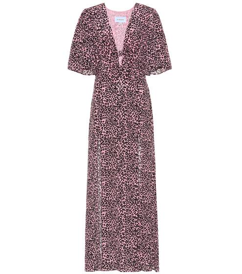 Leopard-print silk maxi dress | Les Rêveries