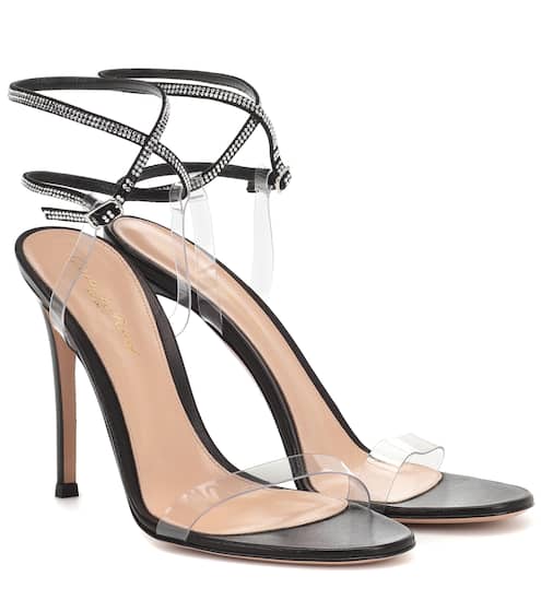Exclusive to Mytheresa – 105 embellished leather sandals | Gianvito Rossi