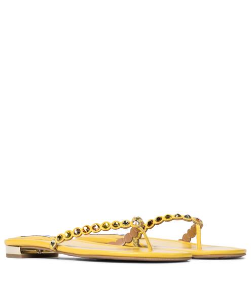 Exclusive to Mytheresa – Tequila embellished thong sandals | Aquazzura