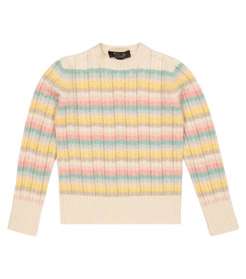 Vence striped cashmere sweater | Loro Piana Kids