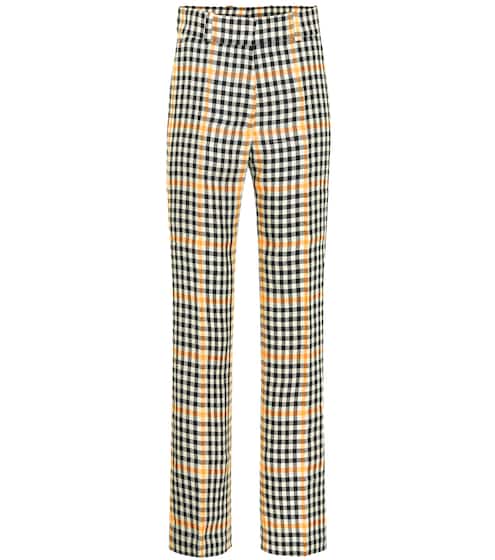 Herrick checked linen pants | Petar Petrov