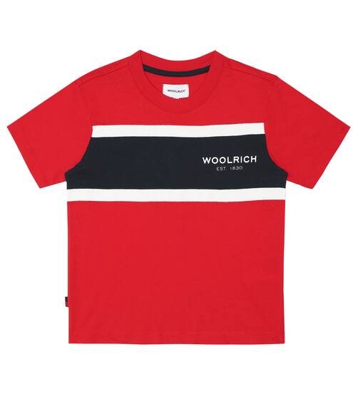 Logo cotton-jersey T-shirt | Woolrich Kids