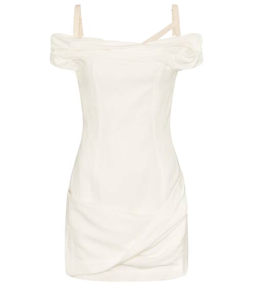 La Robe Foglio linen-blend minidress | Jacquemus
