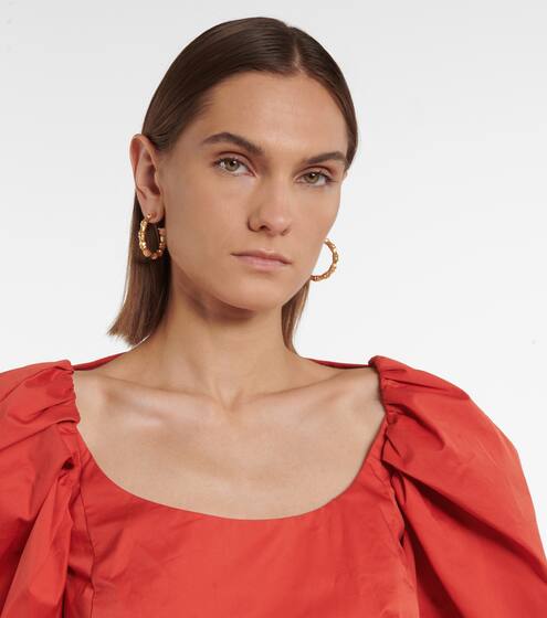 Demi-hoop earrings | Oscar de la Renta