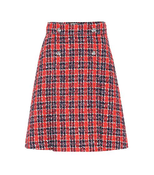 Checked tweed miniskirt | Gucci