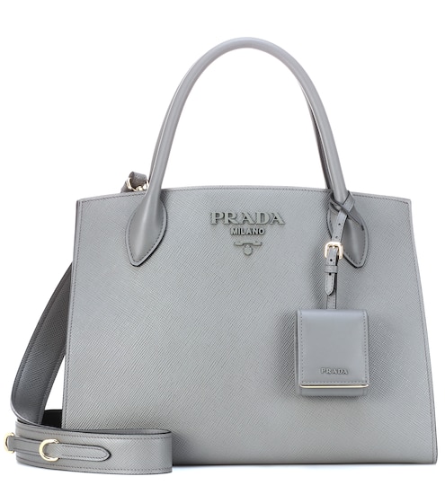 Prada Bags Women S Handbags Mytheresa Monochrome Leather Shoulder Bag Prada
