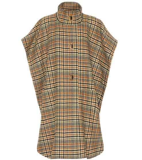 Checked wool and cashmere cape | Burberry