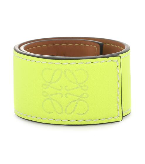 Anagram leather snap bracelet | Loewe