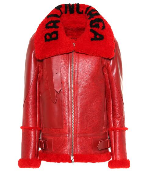 The Bombardier shearling jacket | Balenciaga