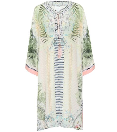 Printed silk kaftan | Camilla
