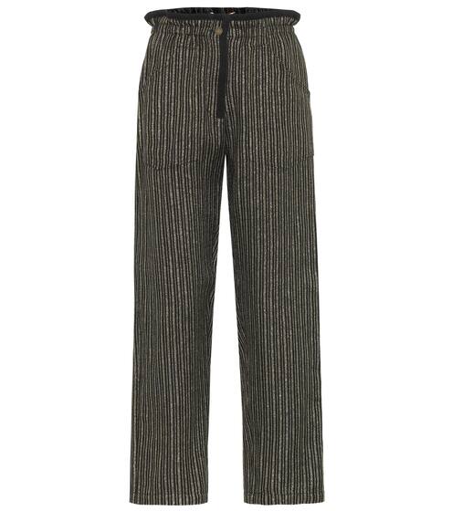 Striped metallic pants | Saint Laurent