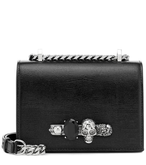 Jeweled Small leather crossbody bag | Alexander McQueen