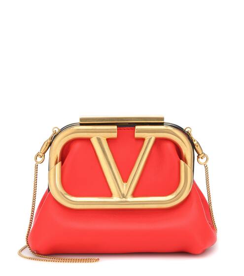 Valentino Garavani Clutch Supervee Mini aus Leder | Valentino / Garavani