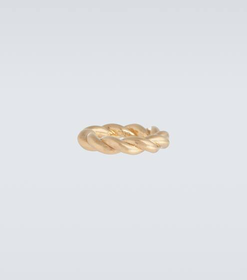 Gold-plated twisted ring | Bottega Veneta