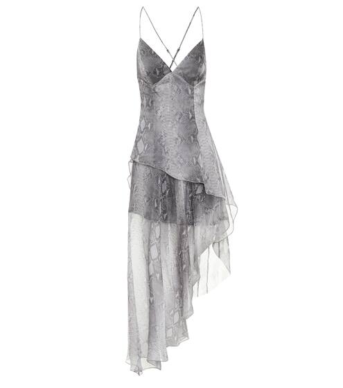 Printed silk midi dress | Amiri