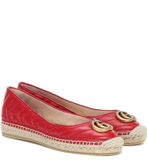 Double G leather espadrilles | Gucci