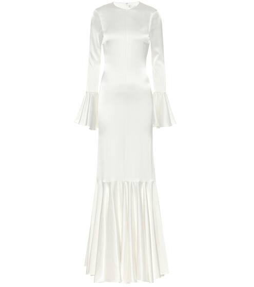 Exclusive to Mytheresa – Allonia stretch-silk satin gown | Caroline Constas
