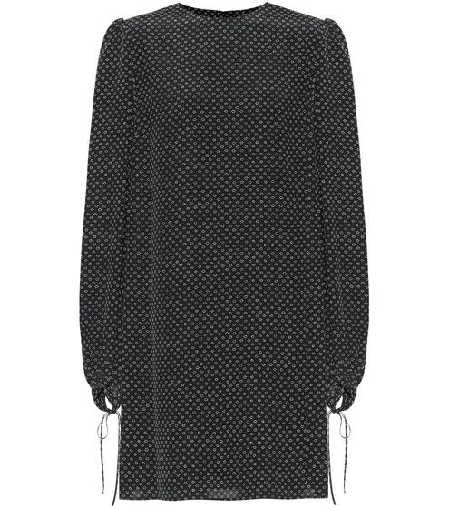 Printed silk minidress | Saint Laurent