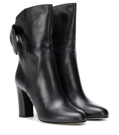 Malene 85 leather ankle boots | Jimmy Choo