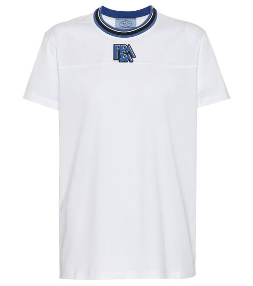 Printed cotton T-shirt | Prada