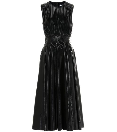 Faux leather midi dress | MSGM