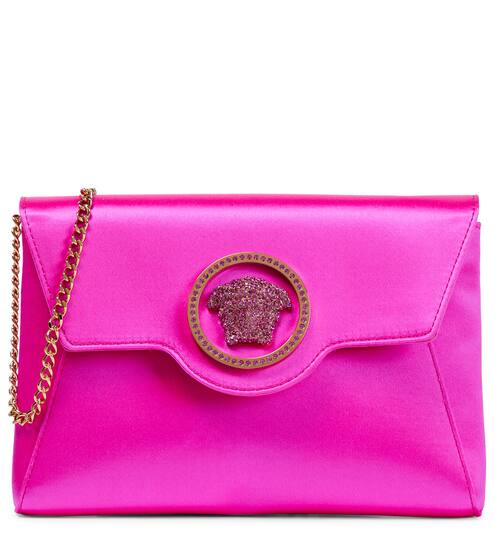 Mytheresa Femme Accessoires Sacs & Valises Pochettes & Étuis Pochette La Medusa en satin à ornements