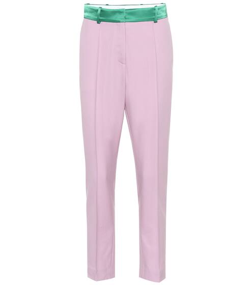 Wool crêpe and satin pants | Racil