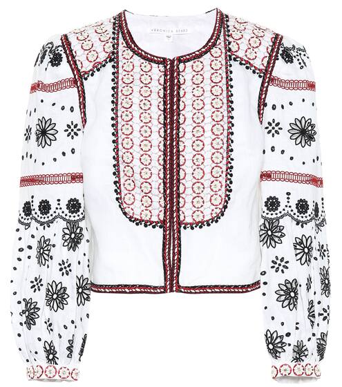 جاكيت من الكتان مع تزيين Shilin | Veronica Beard