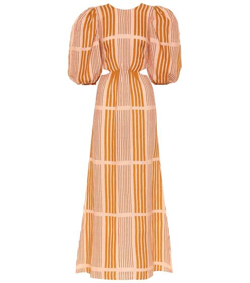Whispered Sunset linen midi dress | Johanna Ortiz