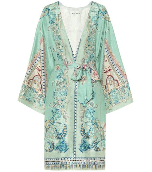 Paisley silk wrap kimono | Etro