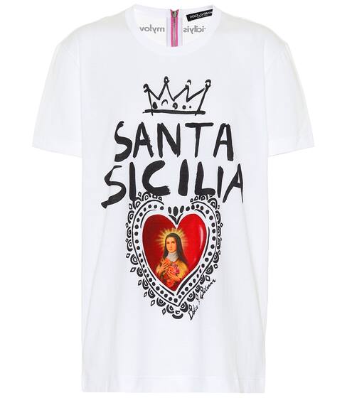 Santa Sicilia cotton T-shirt | Dolce & Gabbana