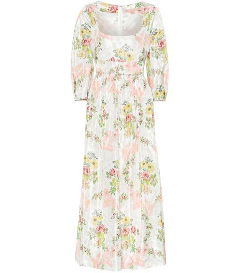 Exclusive to Mytheresa – Ondina floral taffeta midi dress | Brock Collection