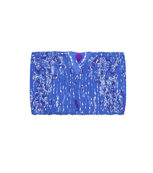 Printed smocked bandeau | Poupette St Barth Kids