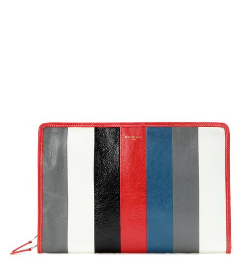 Bazar leather clutch | Balenciaga