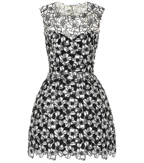 Floral lace minidress | Monique Lhuillier