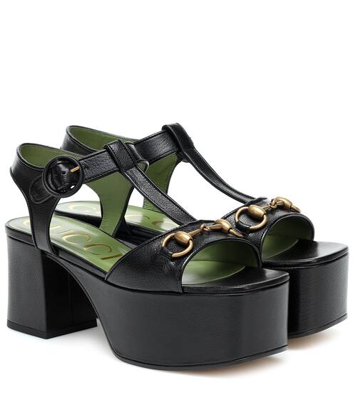 Plateausandalen Houdan aus Leder | Gucci