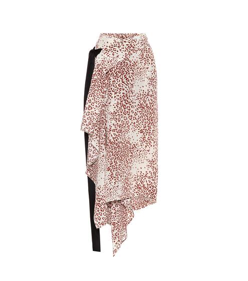 Reva printed silk midi wrap skirt | Petar Petrov