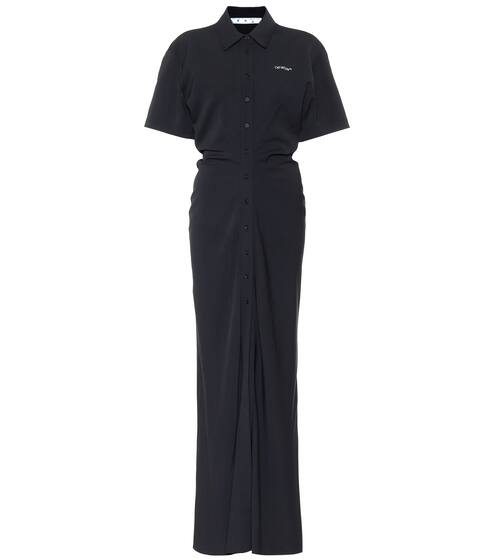 Crêpe maxi dress | Off-White